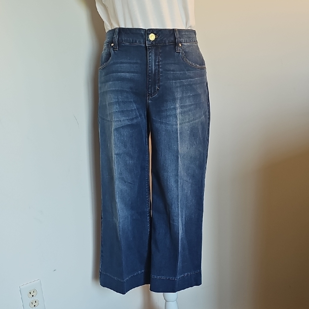 White House Black Market Dark Blue Flare Jeans